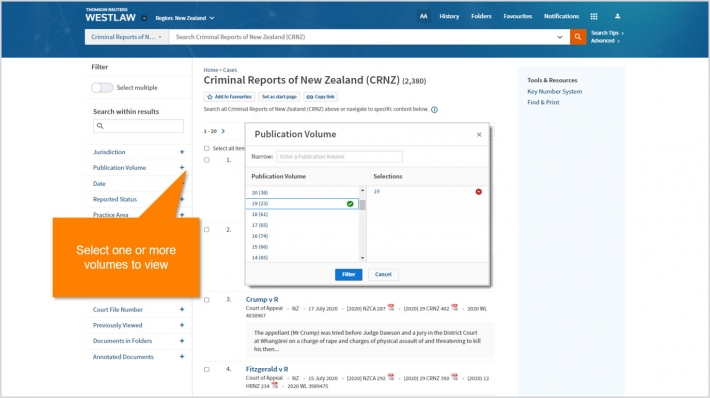 Browse To And Access Law Reports By Volume | Thomson Reuters